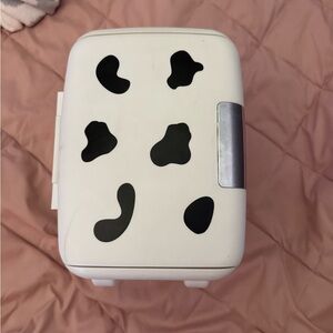 Cow Print Mini Fridge